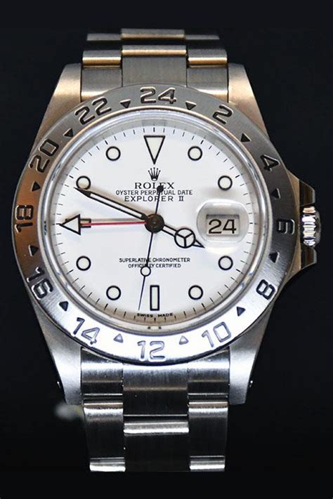 rolex explorer 2 16570 quadrante bianco|Rolex Explorer II 16570 .